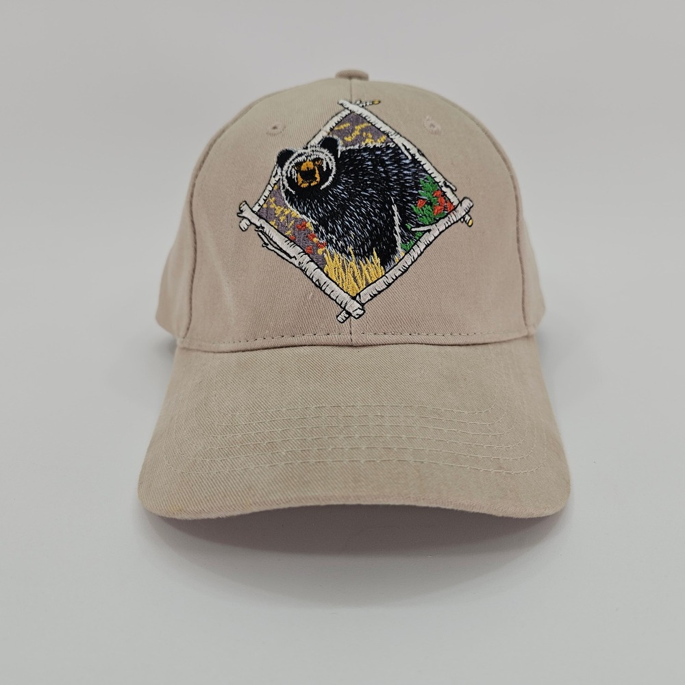 Mount Magizine Black Bear Hat Cap Unisex OS Tan Vintage Outdoor